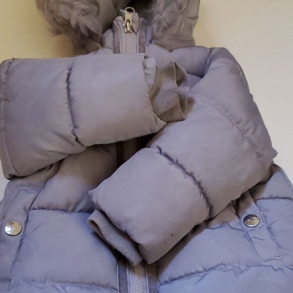 Jessica Simpson Puffer Winter Coat Jacket MAUVE Quilted INFANT Girl 12 Months - Picture 10 of 16